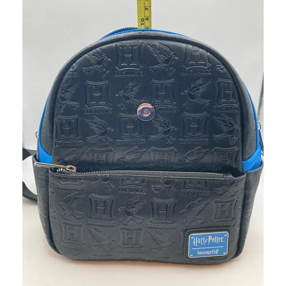 Harry Potter Ravenclaw House Plaid Blue Black Loungefly Mini Backpack